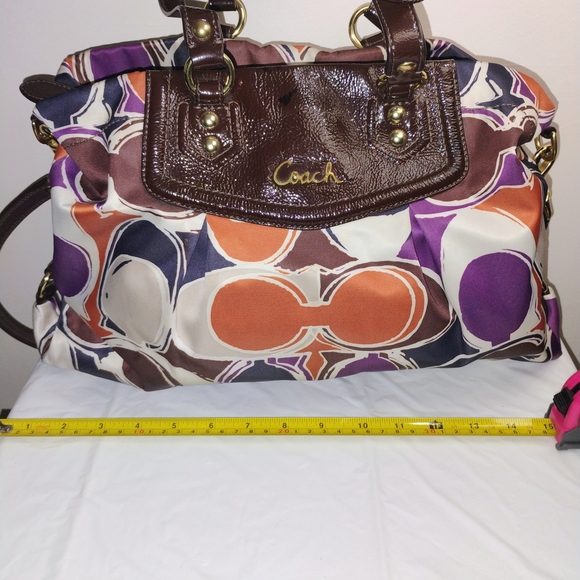 Coach Brown and Multicolor Shoulder Bag - Picture 5 of 6
